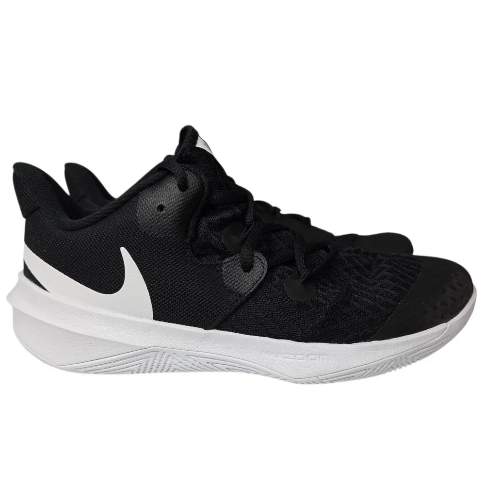 Nike Zoom Hyperspeed Court Women 9 Black White Volleyball Shoes‎ Men 7.5 New Box